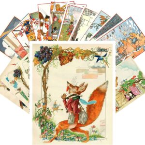 Vintage PostCards 24 pcs Felix Vintage Classic Fairy Tales Book Art