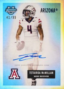 2024 Bowman University Chrome Football Cards Review and Checklist 13