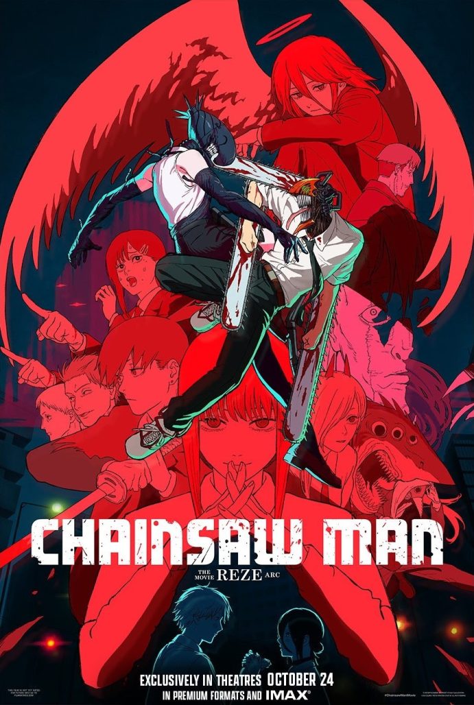promotional poster for Chainsaw Man's Reze arc film. 