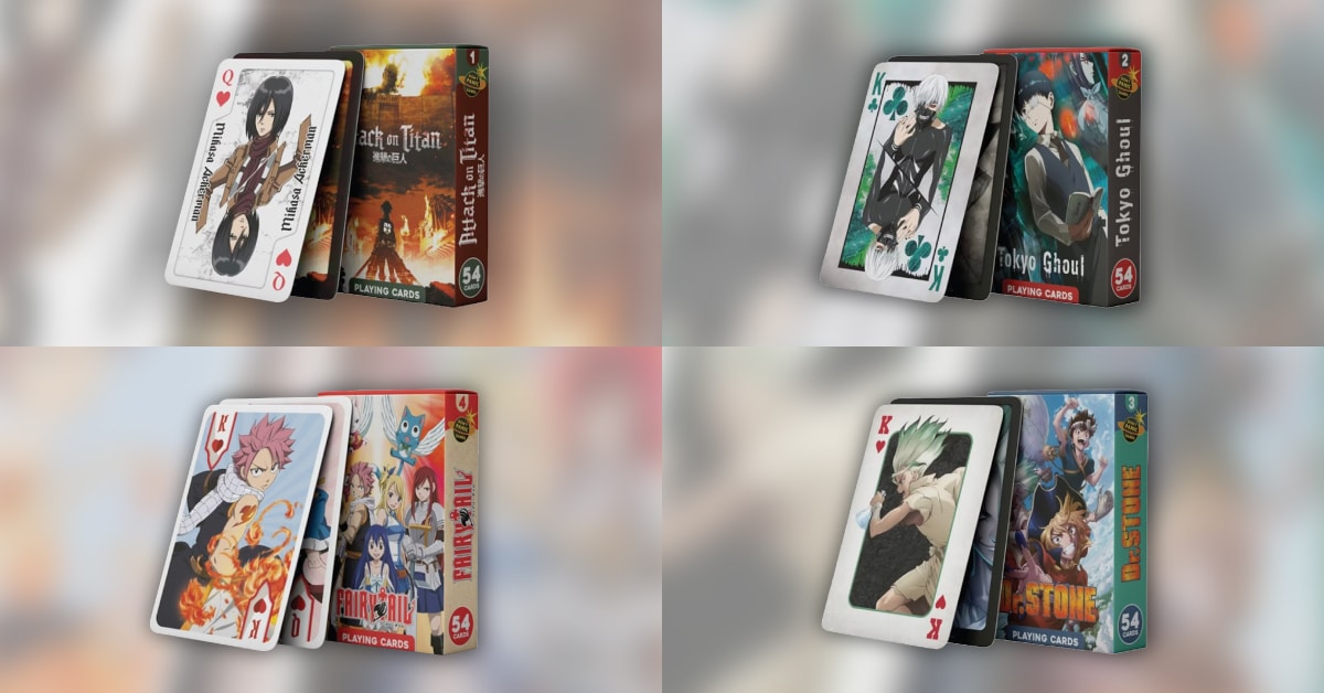Manga playing cards