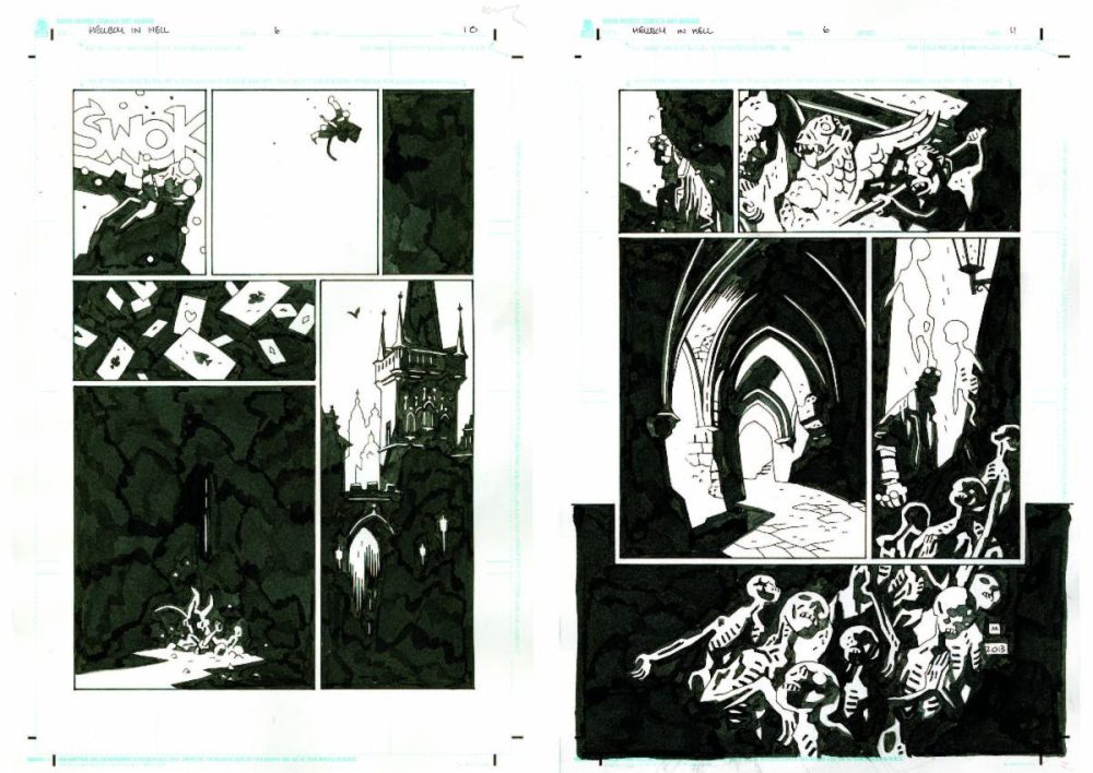 Hellboy in Hell preview art
