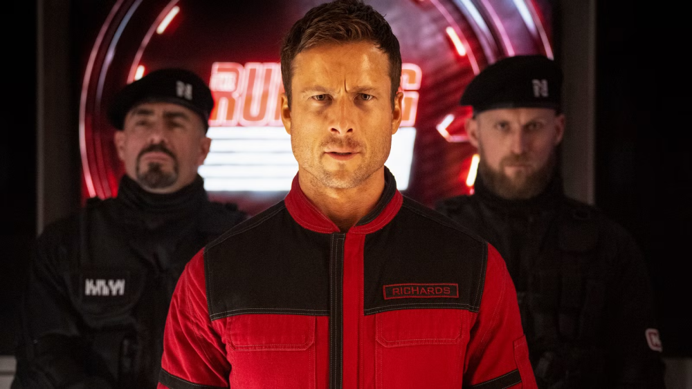 Glen Powell gets ready for his Death Ra- The Running Man