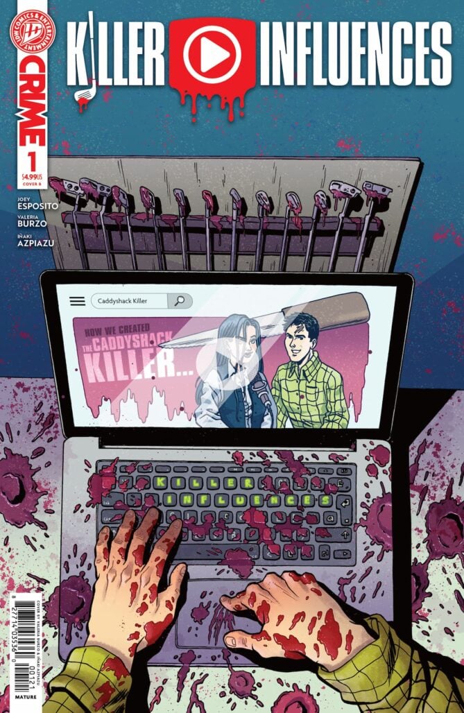Killer Influences #1 cover B by Valeria Burzo and Iñaki Azpiazu
