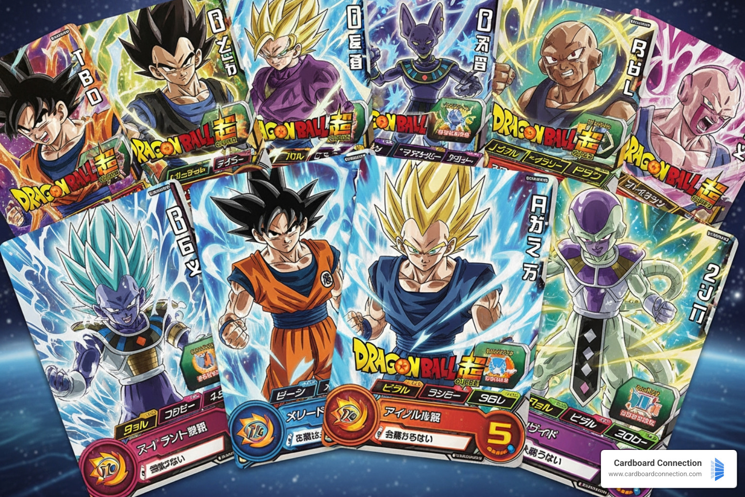 A standard Dragon Ball Super Card Game playmat showing the Battle Area, Combo Area, and Leader Area - Dragon Ball Super cards Power Up Your Collection: The Ultimate Dragon Ball Super Card Guide 3